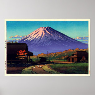 船津の富士, Mt. Fuji from Funatsu, Hasui Kawa Poster