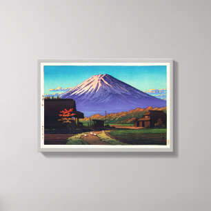 船津の富士, Mt. Fuji from Funatsu, Hasui Kawase Canvas Print