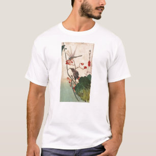 花にトンボ, 広重 Dragonfly and Flower, Hiroshige, Ukiyo-e T-Shirt