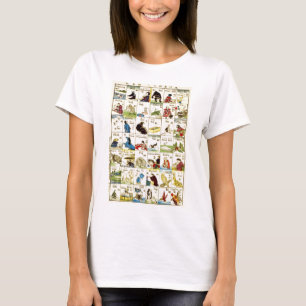 英単語表, 亀吉 Table of English words, Ukiyo-e T-Shirt