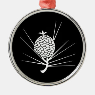 葉付松毬 METAL TREE DECORATION