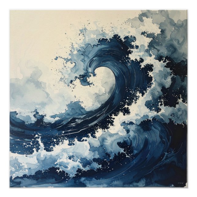 蒼の波 – The Indigo Wave Poster (Front)