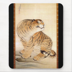 虎図, 源琦 Tiger, Genki Mouse Mat
