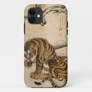 虎図, 若冲 Tiger, Jakuchū, Japan Art iPhone 11 Case