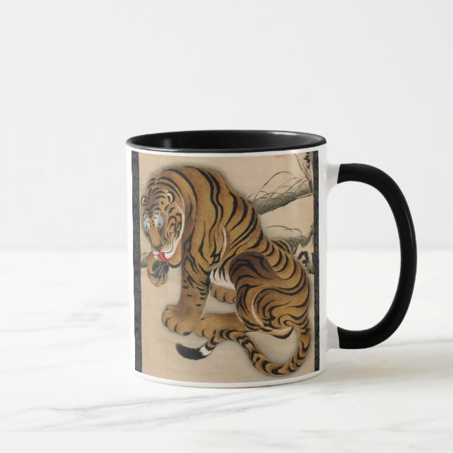 虎図, 若冲 Tiger, Jakuchu Mug (Right)