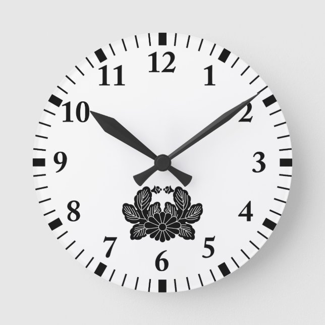 蟹菊（紋之泉） ROUND CLOCK (Front)