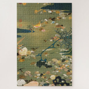 貝甲図, 若冲 Shells, Jakuchū, Japan Art Jigsaw Puzzle