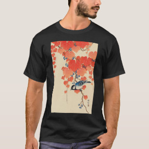 赤い蔦に鳥, 古邨 Bird on Red Ivy, Koson, Ukiyo-e T-Shirt