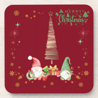 赤色かわいいサンタさんクリスマス♡ COASTER