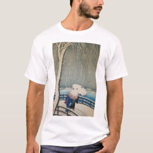 雪に傘, 古邨 Umbrellas in Snow, Koson, Ukiyo-e T-Shirt