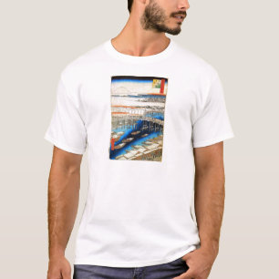 雪の日本橋, 広重 Snowy Nihonbashi, Hiroshige, Ukiyo-e T-Shirt