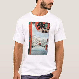 雪の浅草, 広重 Snow in Asakusa, Hiroshige Ukiyoe T-Shirt