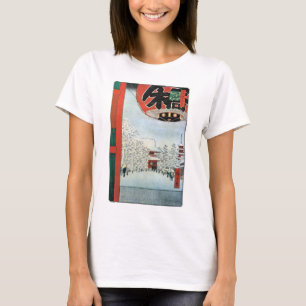 雪の浅草, 広重 Snow in Asakusa, Hiroshige Ukiyoe T-Shirt