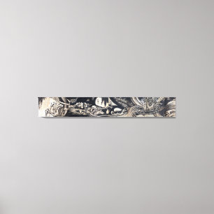 雲龍図, 曾我蕭白 Dragon with Cloud, Sumi-e Canvas Print