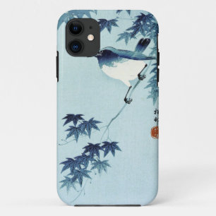 青い鳥, 古邨 Bird in Blue, Koson, Ukiyo-e iPhone 11 Case