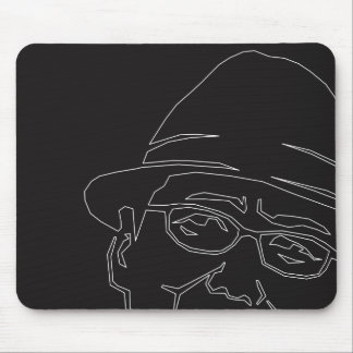 顔 白ライン MOUSE MAT