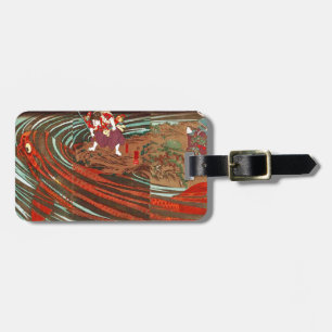 鬼若丸の鯉退治,国芳 Monster Carp, Kuniyoshi, Ukiyo-e Luggage Tag
