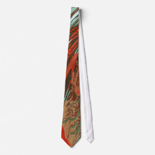 鬼若丸の鯉退治,国芳 Monster Carp, Kuniyoshi, Ukiyo-e Tie
