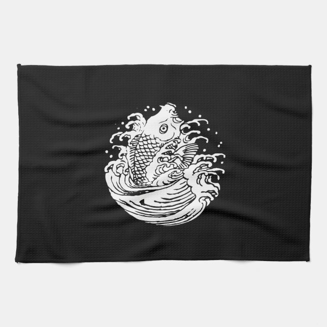 鯉に水 TEA TOWEL (Horizontal)