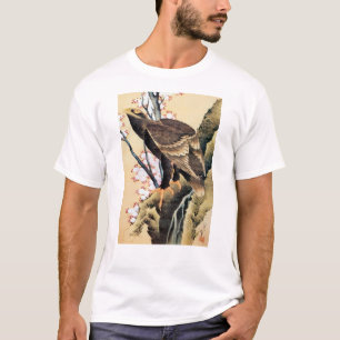 鷲と桜, 北斎 Eagle and Cherry Blossoms, Hokusai T-Shirt