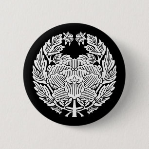 鷹司牡丹(縄文の研究) 6 CM ROUND BADGE