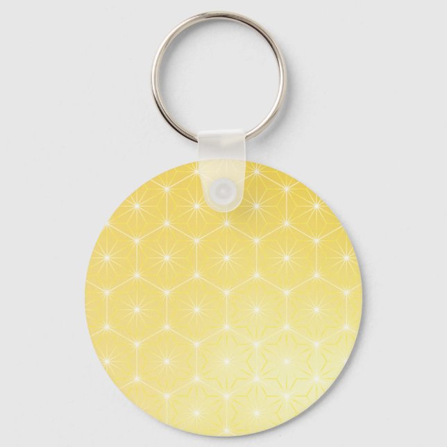 麻の葉文様のキーホルダー KEY RING (Front)