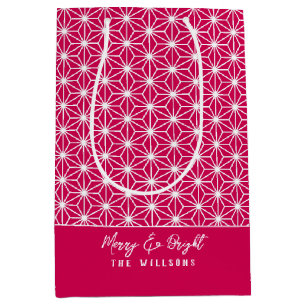 麻の葉 ASANOHA Japanese Kimono pattern gift bag