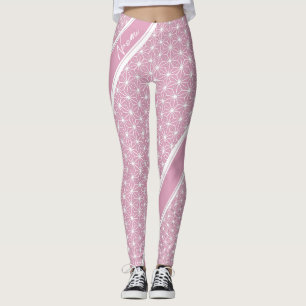 麻の葉 ASANOHA Japanese traditional KIMONO pattern Leggings