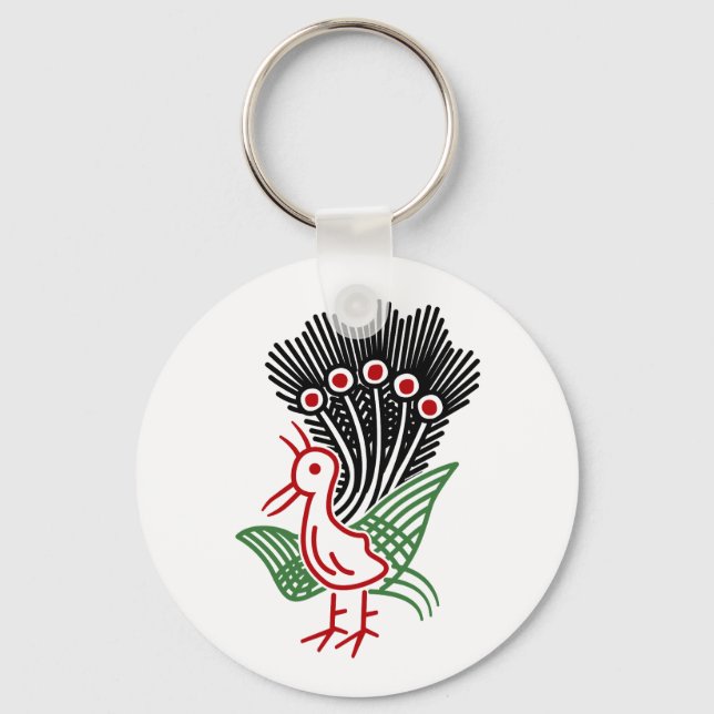 麻 雀 牌 1索 イ ー ソ  -01 KEY RING (Front)