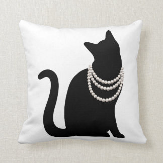 黒猫と宝石　クッション CUSHION