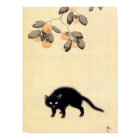黒猫, 春草 Black Cat (detail), Shunsō, Japanese Art