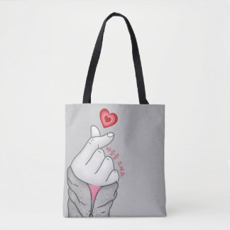 마음을 드려요 "I give you my heart" Korean Hand Gesture  Tote Bag