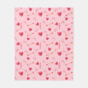 사랑 - LOVE in Korean Fleece Blanket