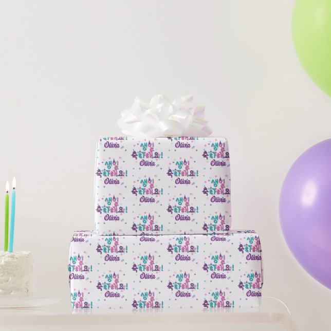 생일 축하해요 HAPPY BIRTHDAY Korean Personalised Wrapping Paper (Party Gifts)