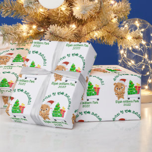 아기의 첫 번째 크리스마스 Baby's 1st Christmas Personalised   Wrapping Paper
