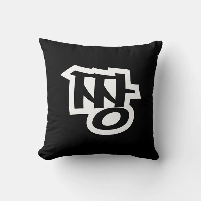 짱 JJANG - The BEST ~ Korean Slang Hangul Language Cushion (Front)