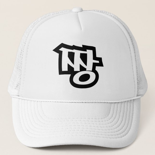 짱 JJANG - The BEST ~ Korean Slang Hangul Language Trucker Hat (Front)