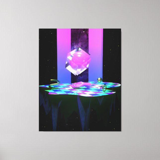 ｔｈｅ　ｉｓｌａｎｄ　は ヾ canvas print (Front)