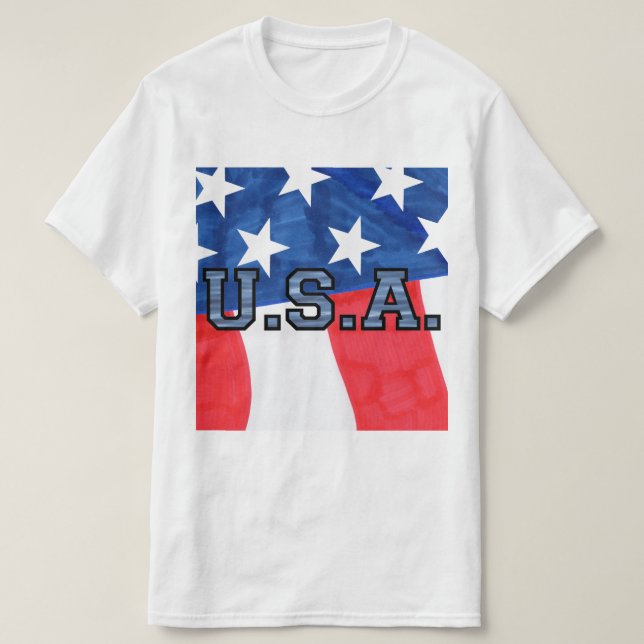 𝐔.𝐒.𝐀. T-shirt (Design Front)