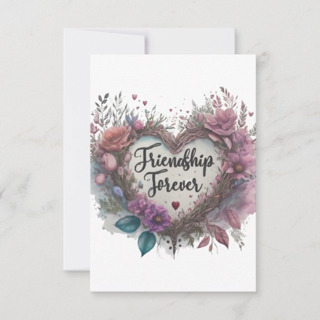 𝙁𝙧𝙞𝙚𝙣𝙙𝙨𝙝𝙞𝙥 𝙛𝙤𝙧𝙚𝙫𝙚𝙧 THANK YOU CARD (Front)