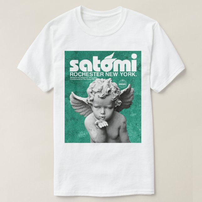 𝙨𝙖𝙩𝙤𝙢𝙞 𝙜𝙧𝙚𝙚𝙣 T-Shirt (Design Front)