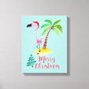 Search for flamingo canvas prints Palm tree