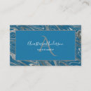 Search for blue and silver business cards Beauty salon
