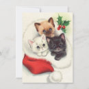 Search for three cats christmas cards Kitten