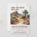 Search for how the west was one birthday invitations Western