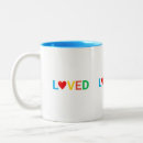 Search for multicolored hearts mugs Cute