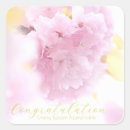 Search for blossoms square stickers Sakura
