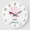 Search for valentines day clocks Xoxo