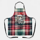 Search for christmas aprons Plaid