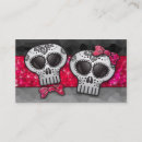 Search for sugar skull business cards Black
